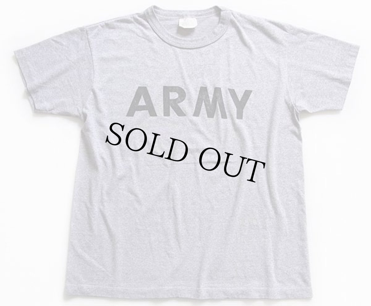 画像2: 90s 米軍 ARMY PFU Tシャツ 杢グレー S (2)