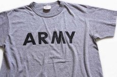 画像1: 90s 米軍 ARMY PFU Tシャツ 杢グレー S (1)