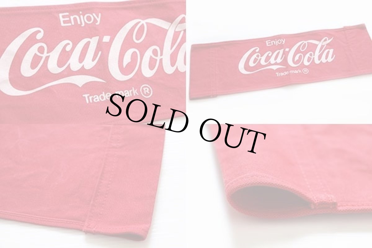 画像4: ビンテージ Coca-Colaコカコーラ ロゴ コットン キャンバス ディレクターズチェア 背もたれ (4)