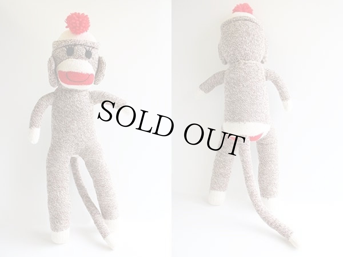 画像2: ハンドメイド ソックモンキー★ぬいぐるみ (2)