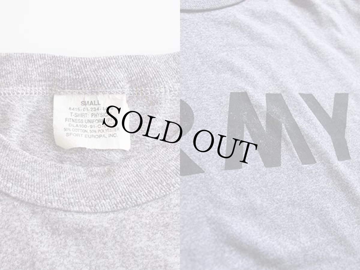 画像3: 90s 米軍 ARMY PFU Tシャツ 杢グレー S (3)