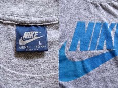 画像3: 80s USA製 NIKEナイキ ロゴ Tシャツ 杢グレー L (3)