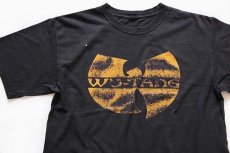 画像1: WU-TANG CLANウータンクラン ツアー コットンTシャツ 黒 (1)