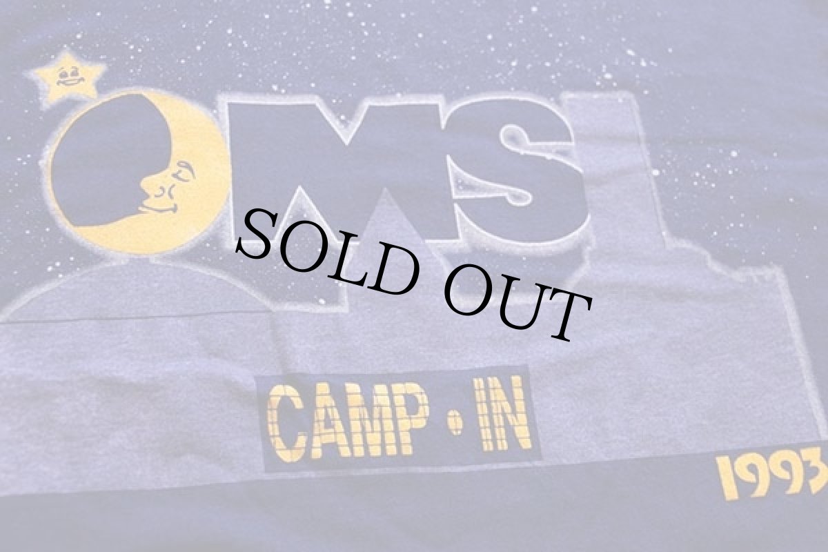 画像5: 90s USA製 Hanes OMS CAMP IN コットンTシャツ ナス紺 L (5)