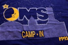 画像5: 90s USA製 Hanes OMS CAMP IN コットンTシャツ ナス紺 L (5)