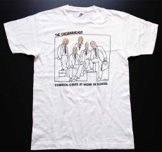 画像2: 90s USA製 THE CHEDDARHEADS アート コットンTシャツ 白 L (2)