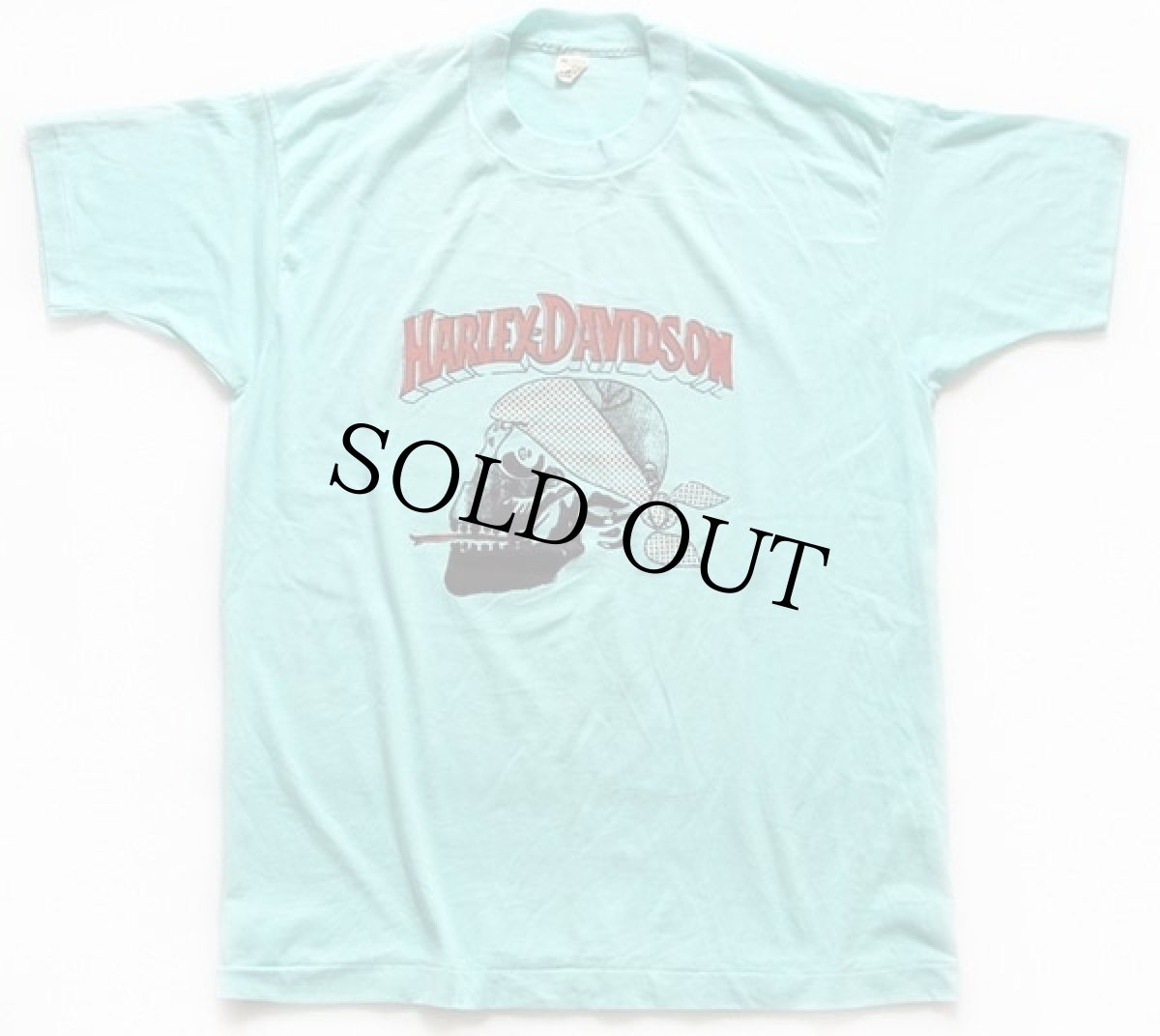 画像2: 80s USA製 HARLEY-DAVIDSONハーレー ダビッドソン スカル ロゴ Tシャツ ミント XL (2)