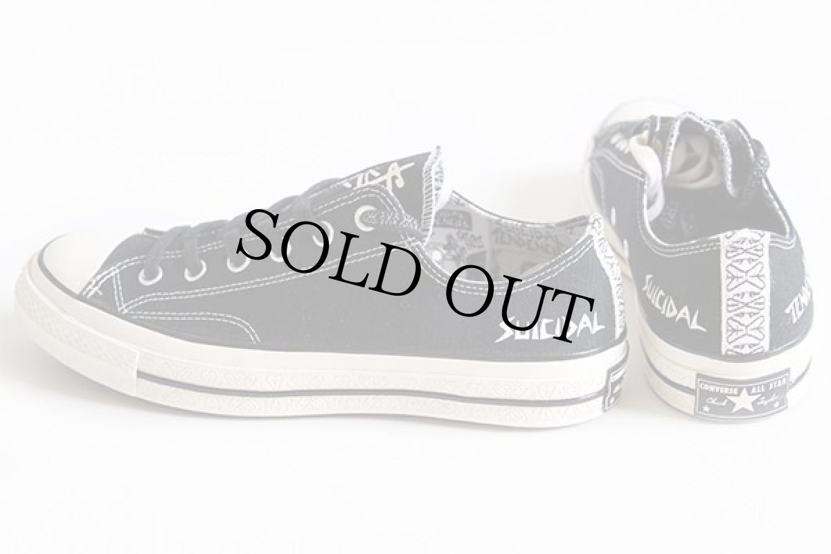 画像2: 未使用★CONVERSEコンバース Chuck Taylorチャックテイラー CT70 Low SUICIDAL TENDENCIES 黒 10 (2)