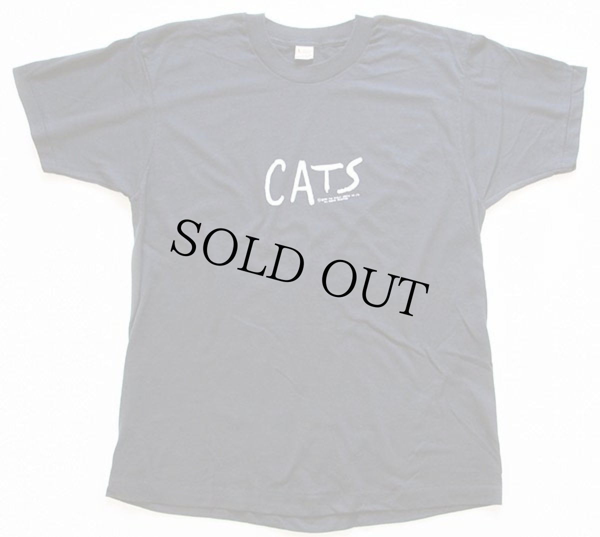 画像2: 80s USA製 CATS Tシャツ 黒 L (2)