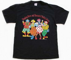 画像2: 90s USA製 RINGLING BROS AND BARNUM & BAILEY CIRCUS サーカス ピエロ 両面プリント コットンTシャツ 黒 XL (2)