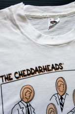 画像3: 90s USA製 THE CHEDDARHEADS アート コットンTシャツ 白 L (3)