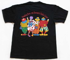 画像3: 90s USA製 RINGLING BROS AND BARNUM & BAILEY CIRCUS サーカス ピエロ 両面プリント コットンTシャツ 黒 XL (3)