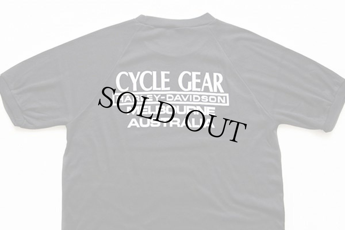 画像2: 80s オーストラリア製 HARLEY-DAVIDSONハーレー ダビッドソン ロゴ Tシャツ 黒 A24★ジャックダニエル (2)