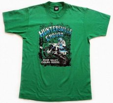 画像2: 90s USA製 HUNTERSVILLE ENDURO モトクロス Tシャツ 緑 L (2)