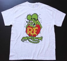 画像2: RATFINKラットフィンク コットンTシャツ 白 L (2)