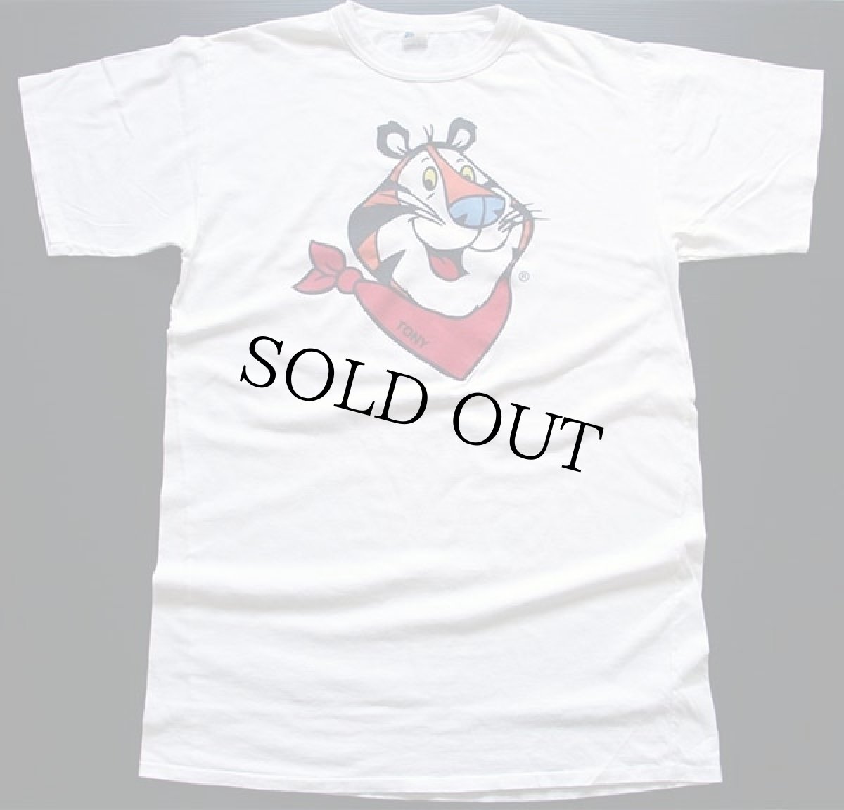 画像2: 90s USA製 Kellogg'sケロッグ Tony the Tiger トニー ザ タイガー コットンTシャツ 白 LG-T (2)
