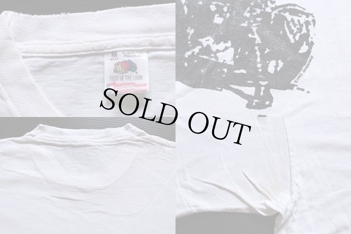 画像3: 90s USA製 cars suck コットンTシャツ 白 M (3)