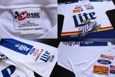 画像4: 90s USA製 NASCAR Miller Lite 染み込みプリント Tシャツ XL (4)