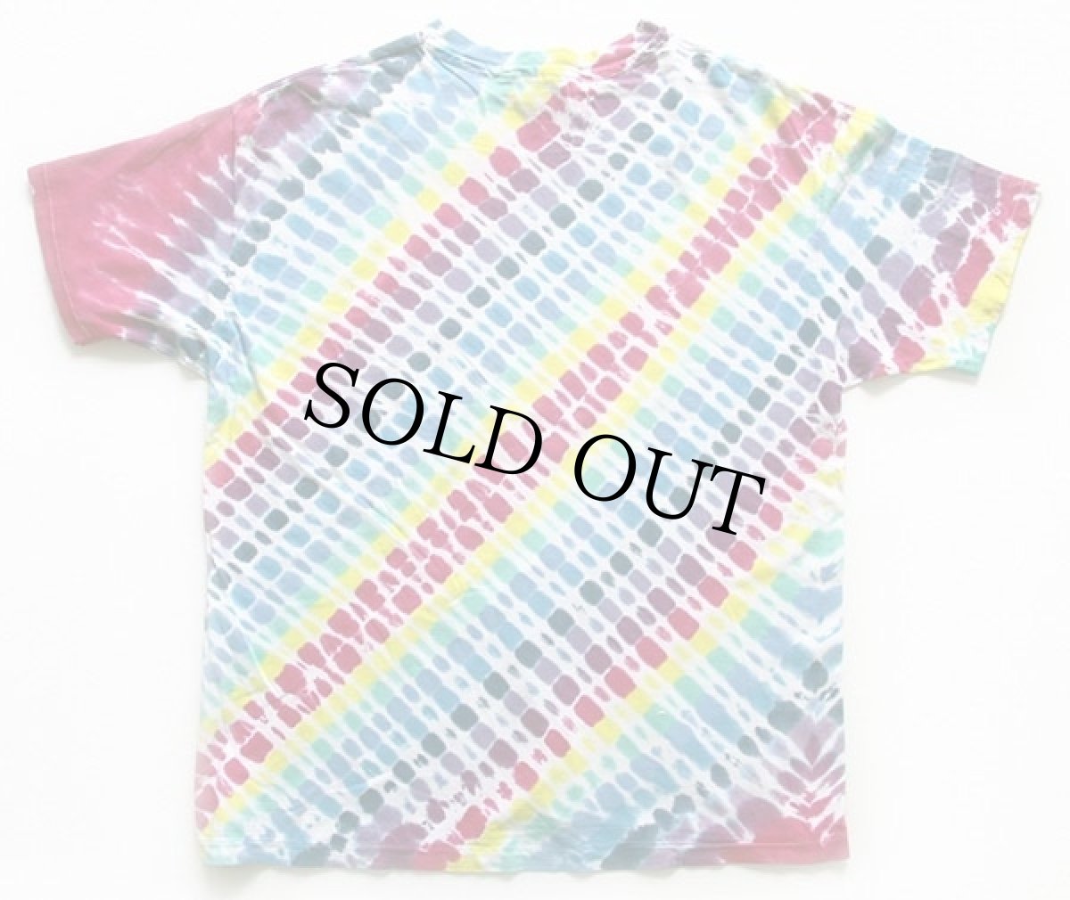 画像2: 90s USA製 Hanes タイダイ染め コットンTシャツ XL (2)