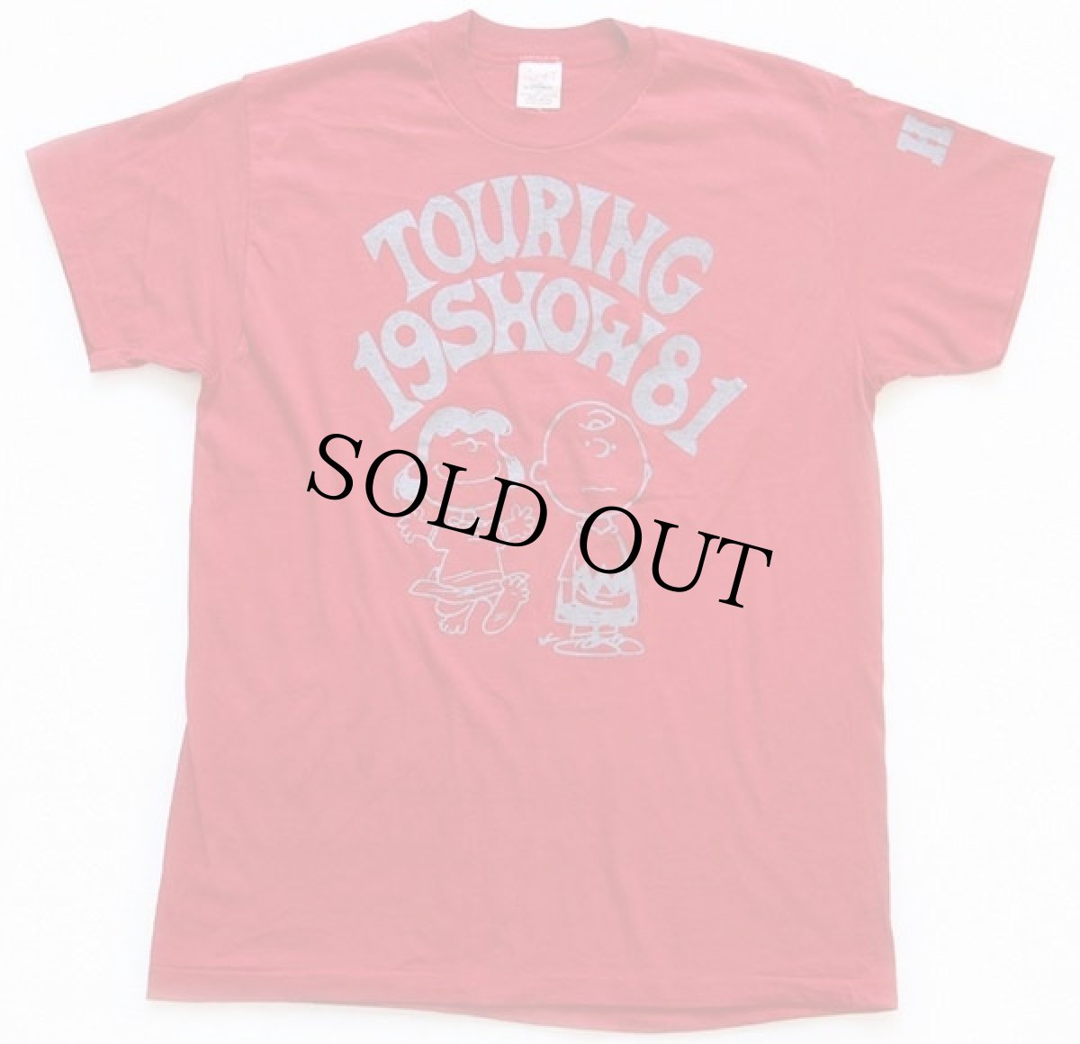 画像2: 80s USA製 TOURING SHOW 1981 チャーリーブラウン ルーシー DOLLY Tシャツ 赤 L★スヌーピー (2)
