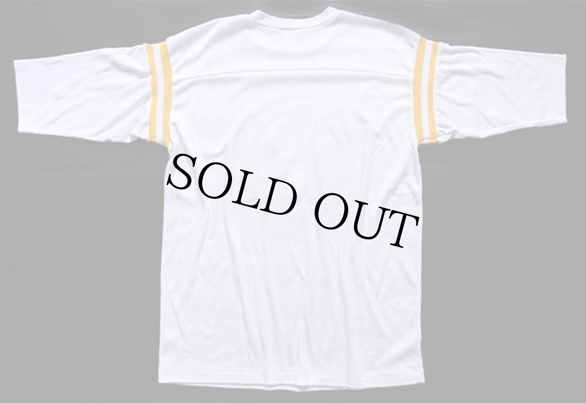 画像2: 80s スヌーピー USMC メッセージ フットボールTシャツ 白 (2)