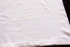 画像7: 60s CHAMPIONチャンピオン プロダクツ OCEANSIDE ウイングフット 三段中抜き 染み込みプリント コットン リンガーTシャツ 白×紺 M (7)