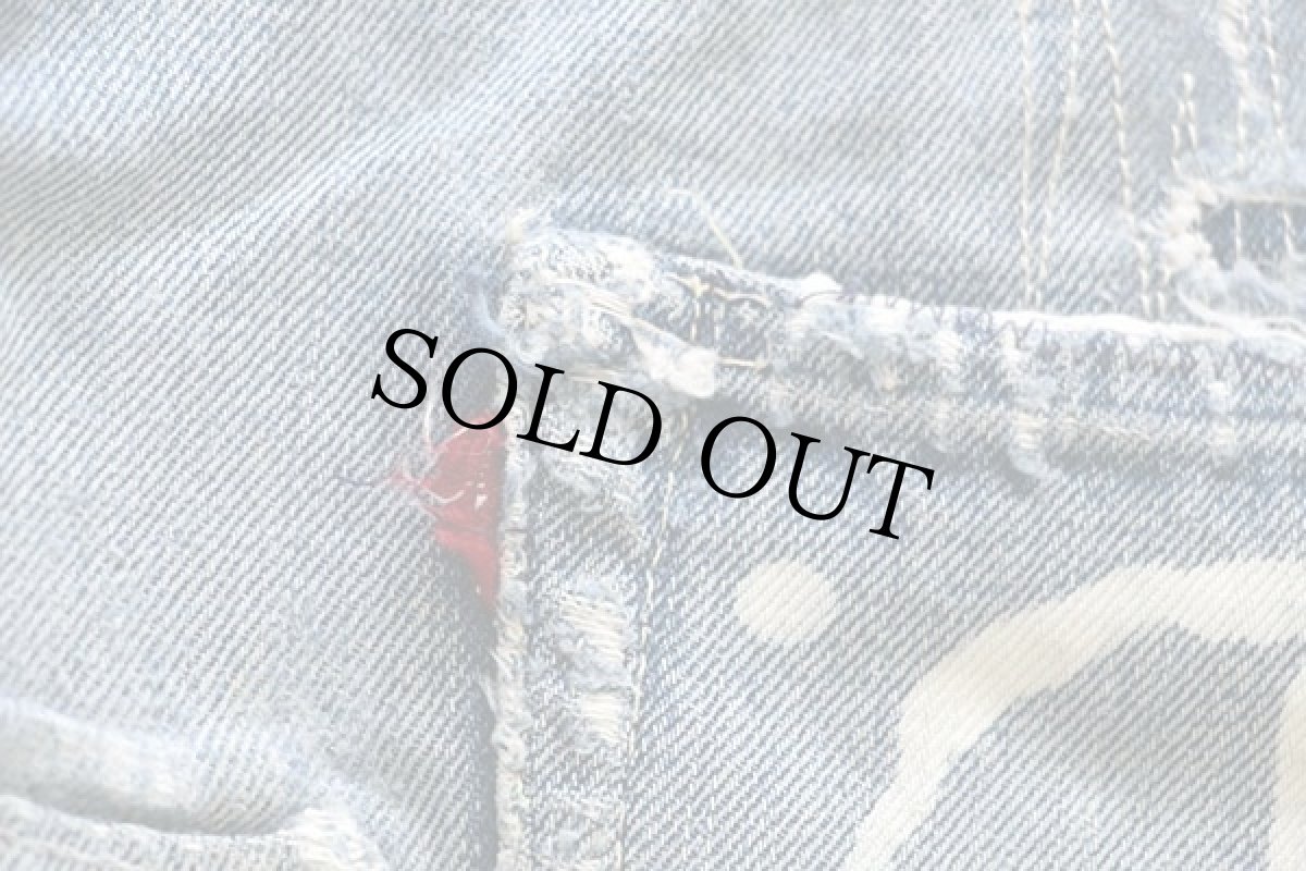 画像8: 60s LEVI'Sリーバイス 501XX ダメージ&ブリーチ カットオフ デニム ショートパンツ w34★ショーツ (8)