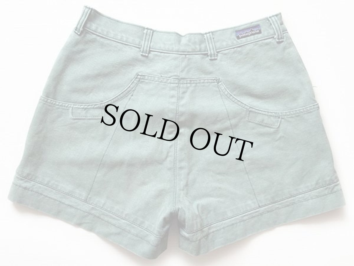 画像2: 80s patagoniaパタゴニア デカタグ コットン スタンドアップ ショーツ 緑 w32★ショートパンツ (2)