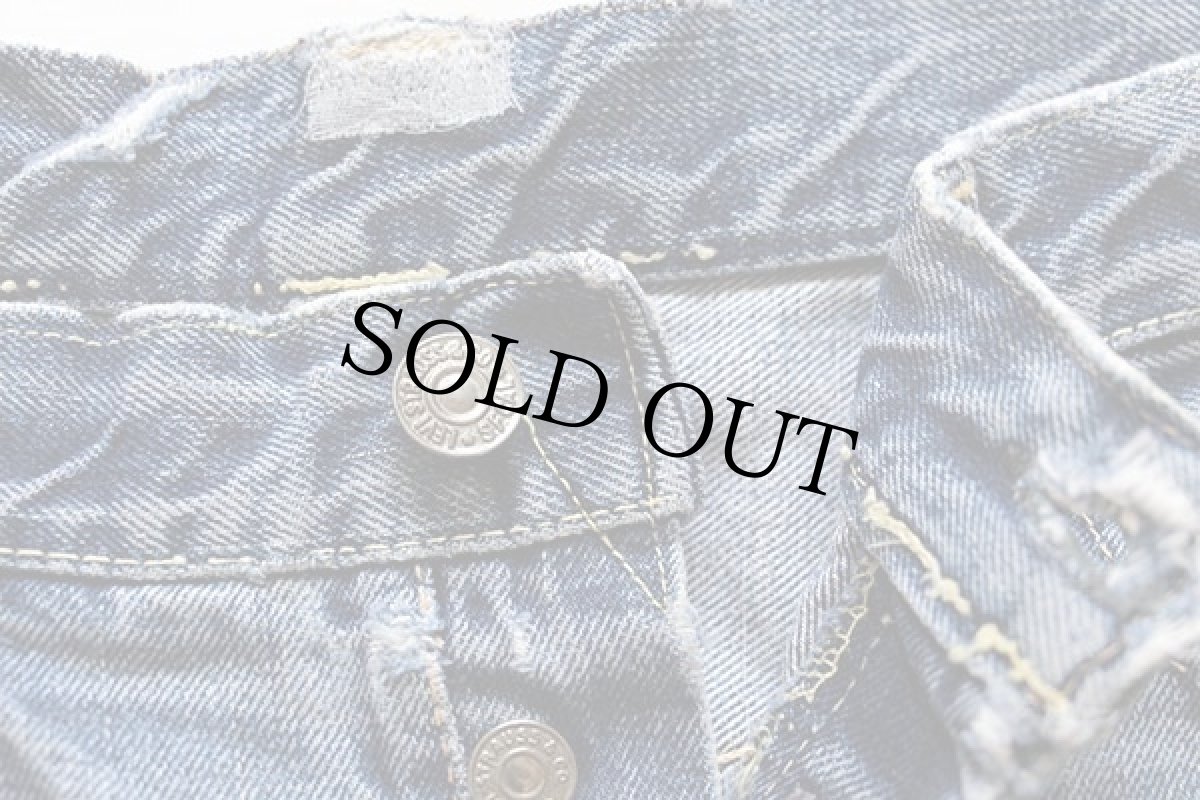 画像7: 60s LEVI'Sリーバイス 501XX ダメージ&ブリーチ カットオフ デニム ショートパンツ w34★ショーツ (7)
