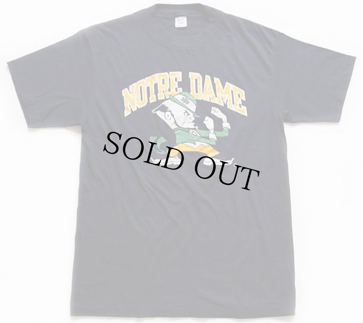 画像2: 80s USA製 Championチャンピオン NOTRE DAME Tシャツ 紺 XL (2)