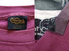 画像3: 90s USA製 Kermit Clein カーミット クライン コットンTシャツ ワインレッド L (3)