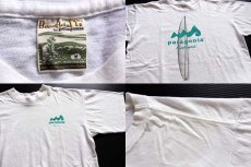 画像4: 90s USA製 patagoniaパタゴニア Beneficial T's Surfboards オーガニックコットンTシャツ 白 M (4)