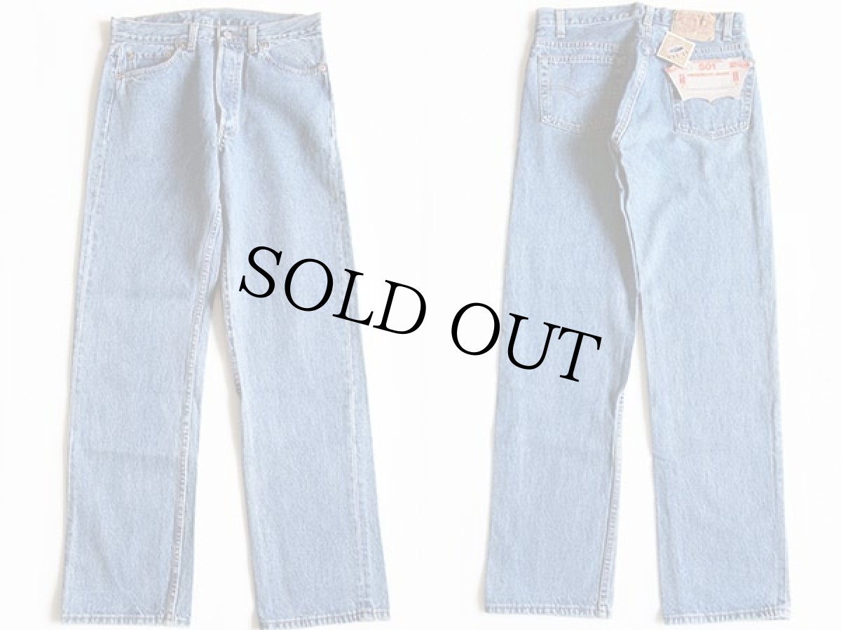 画像2: デッドストック★90s USA製 Levi'sリーバイス 501 デニムパンツ w30 L30 (2)