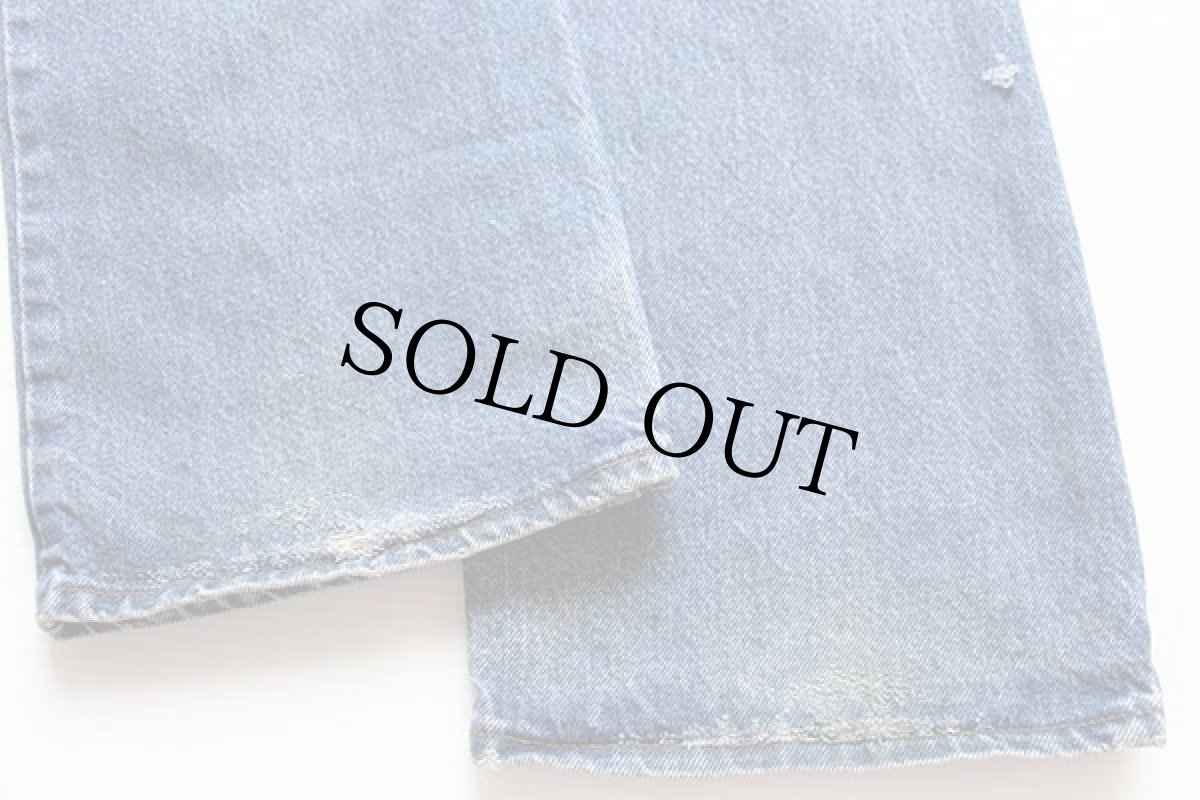 画像9: 70s Levi'sリーバイス 22276 デニム ブッシュパンツ w29 L34 (9)