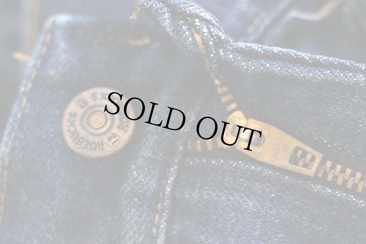 画像6: 70s SEARS ROEBUCKS インディゴ デニムパンツ w38 (6)