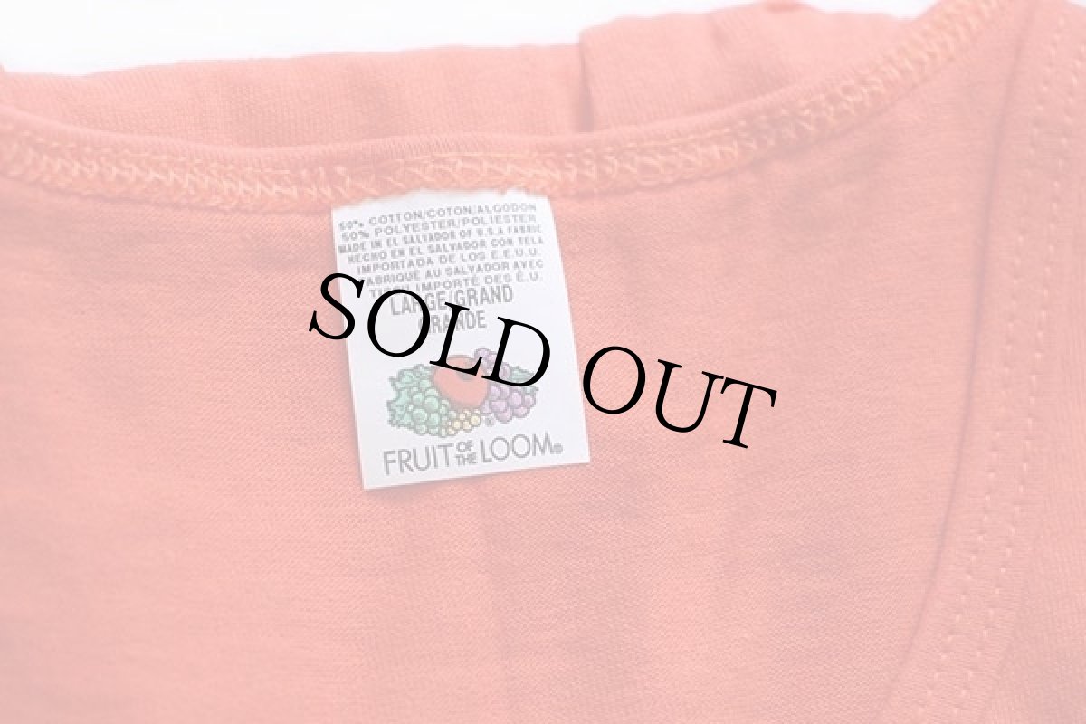 画像3: デッドストック★00s FRUIT OF THE LOOM 無地 タンクトップ オレンジ L (3)