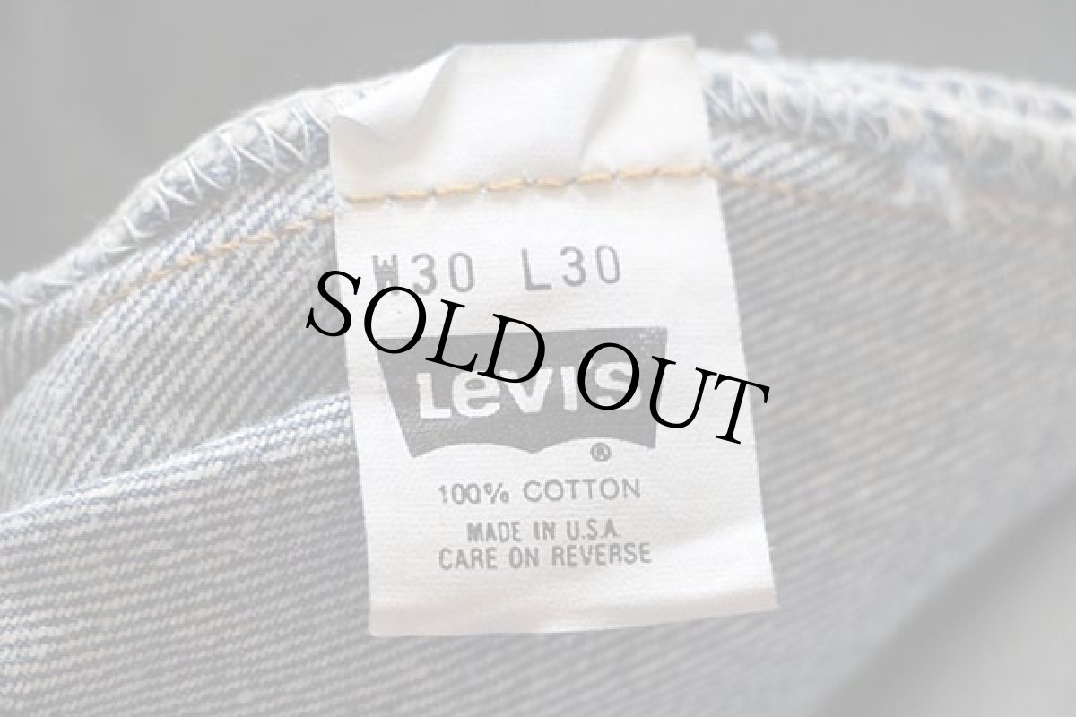 画像6: デッドストック★80s USA製 Levi'sリーバイス 501 デニムパンツ w30 L30 (6)