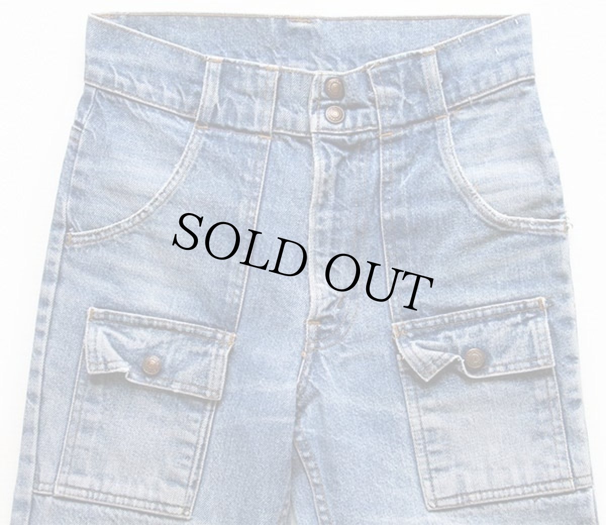画像2: 70s Levi'sリーバイス 22276 デニム ブッシュパンツ w29 L34 (2)