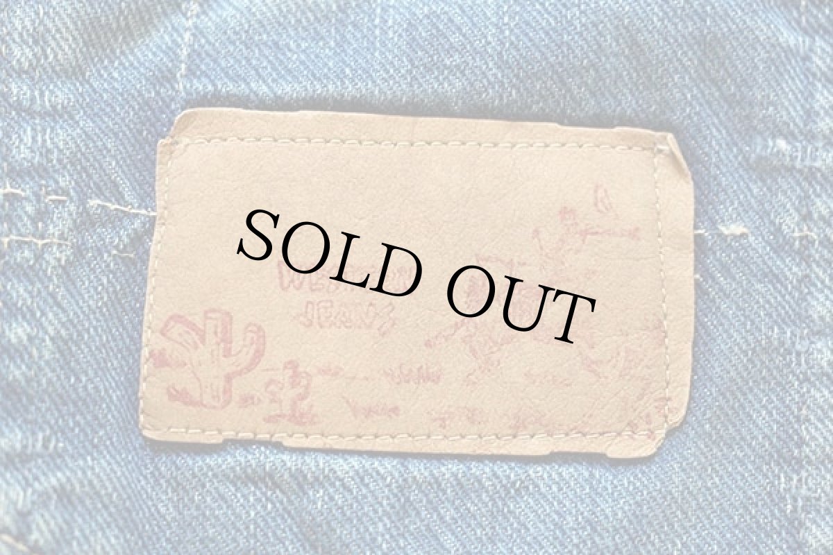 画像6: 60s WESTERN JEANS ダメージ インディゴ デニムパンツ キッズ (6)