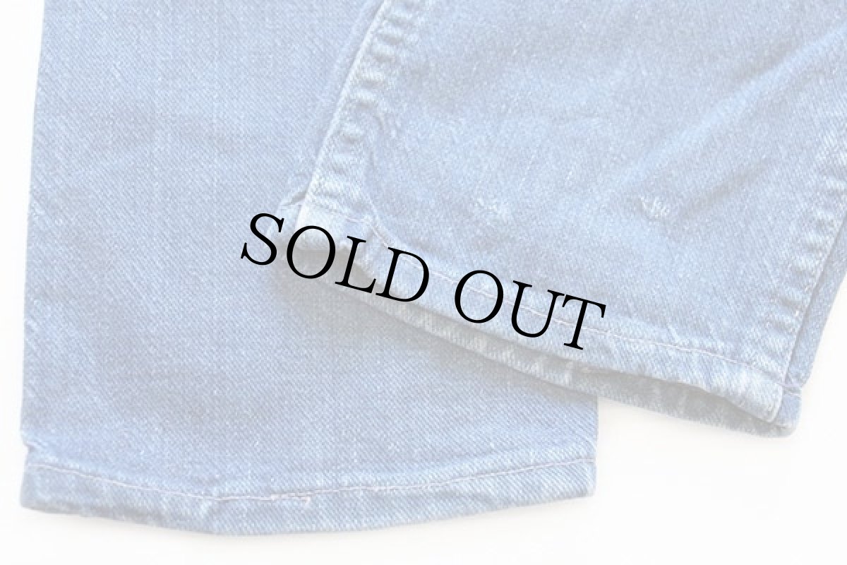 画像7: 60s WESTERN JEANS ダメージ インディゴ デニムパンツ キッズ (7)