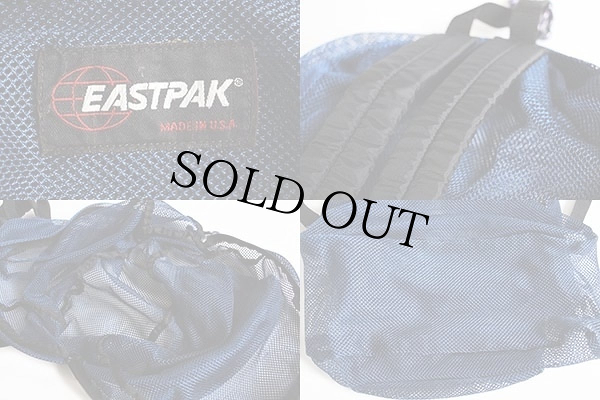 画像3: 90s USA製 EASTPAKイーストパック オールメッシュ リュックサック 紺 (3)