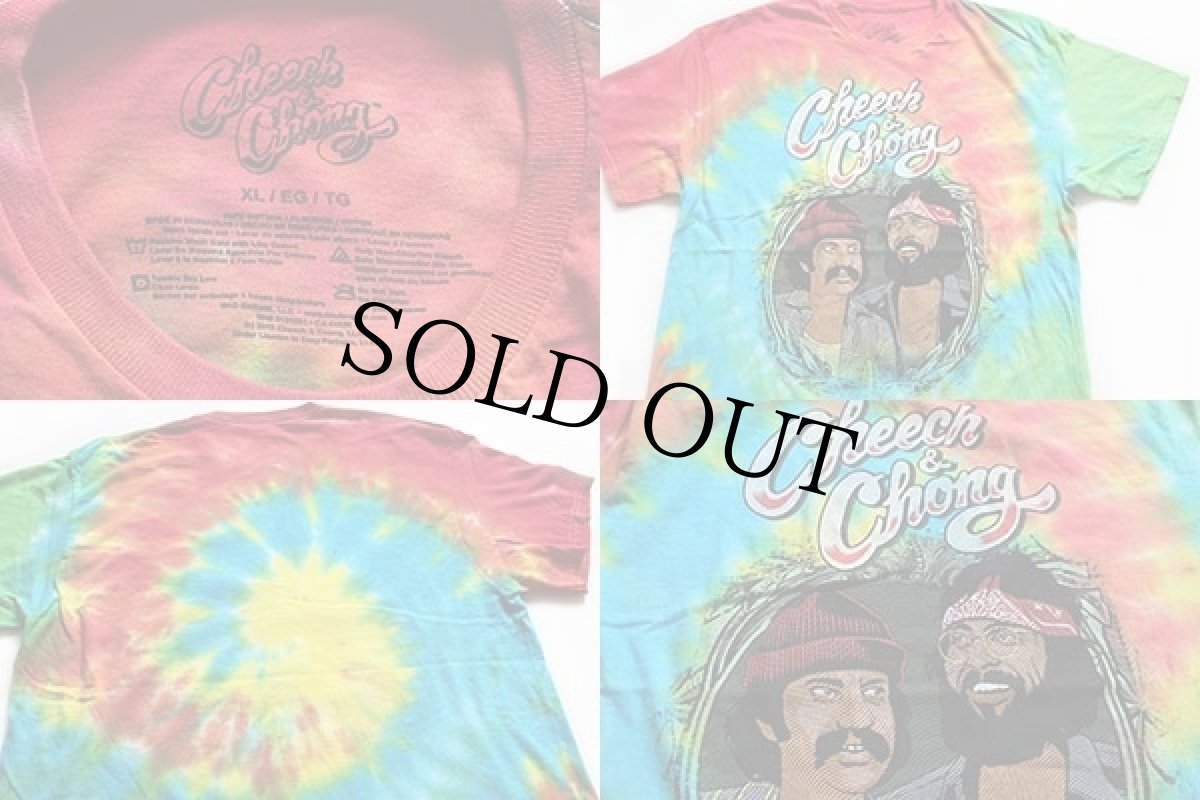 画像4: 未使用★Cheech&Chong チーチ&チョン タイダイ染め コットンTシャツ XL★チーチョン (4)