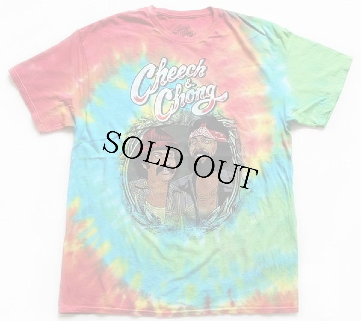 画像2: 未使用★Cheech&Chong チーチ&チョン タイダイ染め コットンTシャツ XL★チーチョン (2)