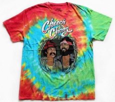 画像2: 未使用★Cheech&Chong チーチ＆チョン タイダイ染め コットンTシャツ XL★チーチョン (2)