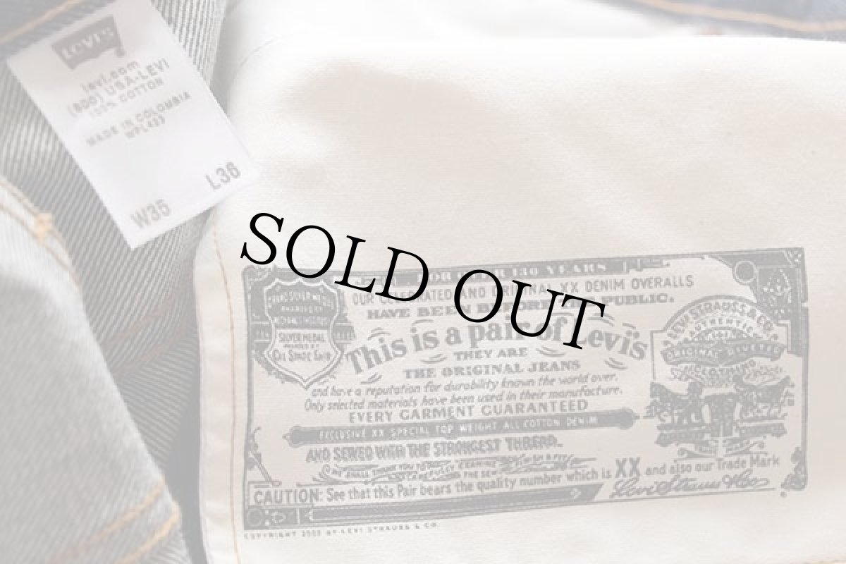 画像7: デッドストック★00s コロンビア製 Levi'sリーバイス 501 デニムパンツ w35 L36 (7)