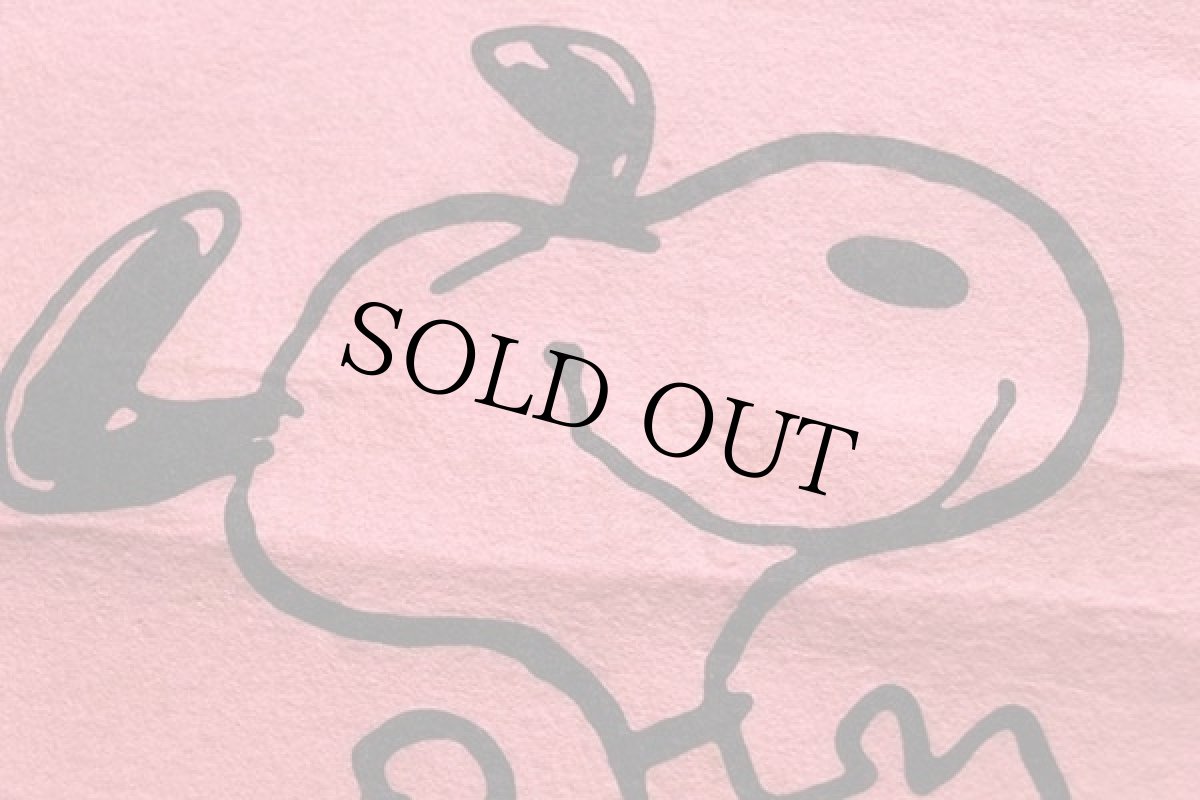 画像3: 70s PEANUTS スヌーピー There are times when life is pure joy. フェルト ペナント ピンク (3)