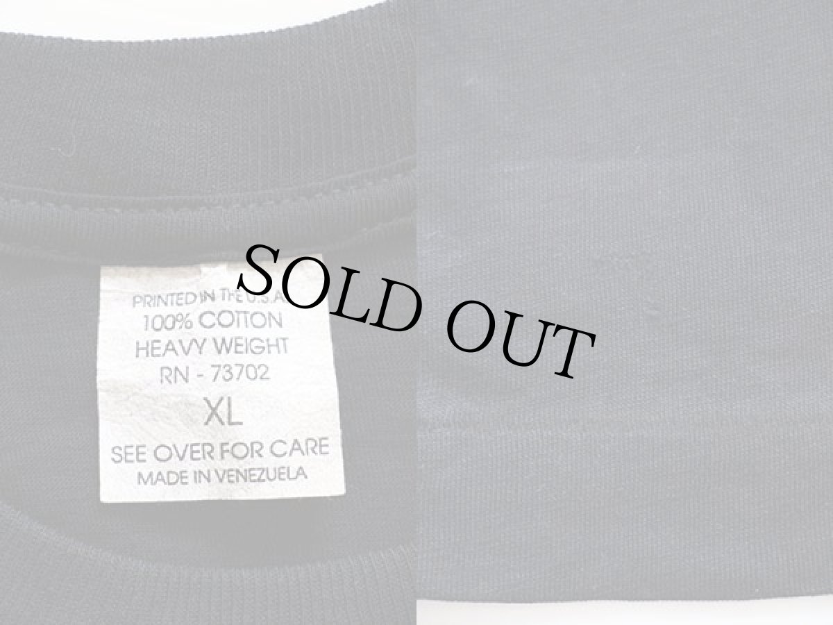 画像3: デッドストック★80s スカル 死神 蛍光プリント コットンTシャツ 黒 XL (3)