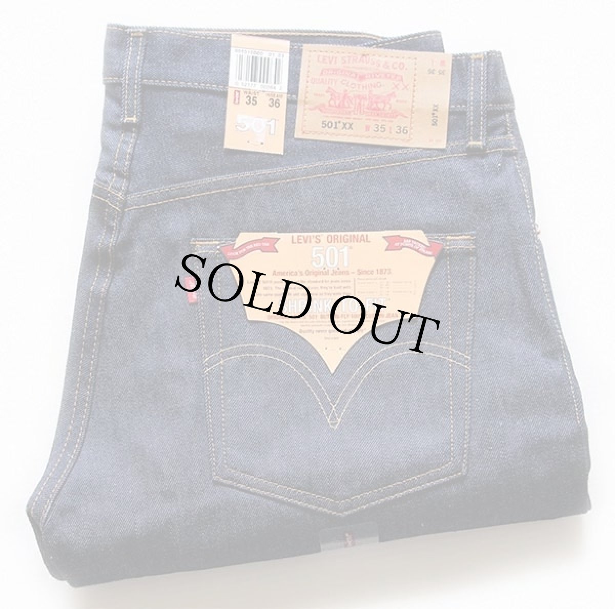 画像1: デッドストック★00s コロンビア製 Levi'sリーバイス 501 デニムパンツ w35 L36 (1)