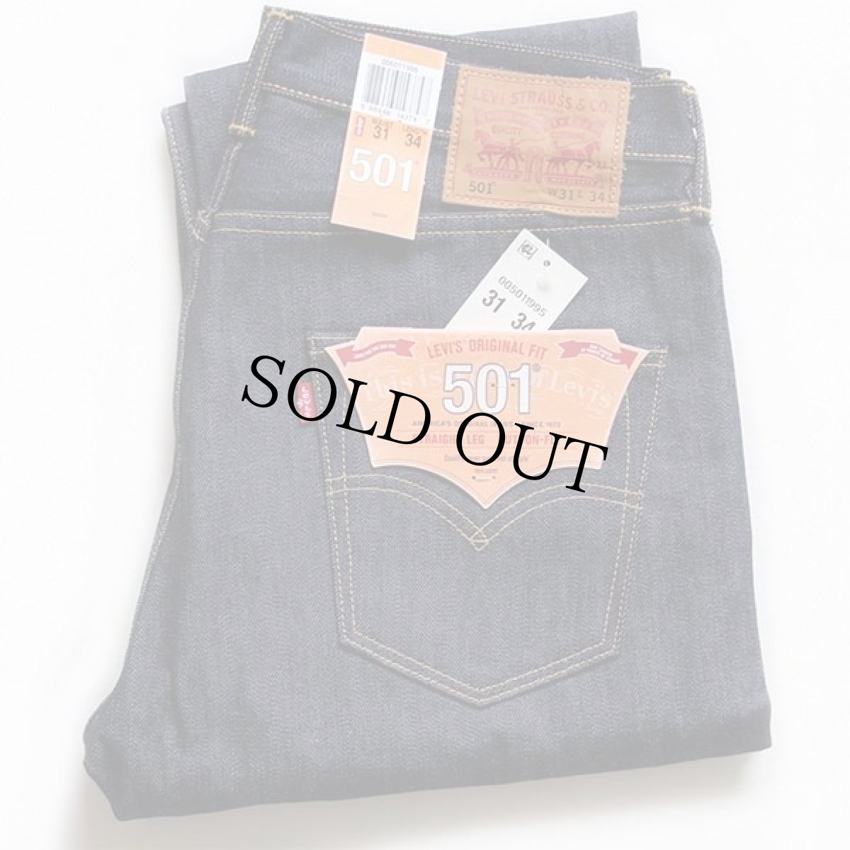 画像1: 未使用★USA製 Levi'sリーバイス 501 CONE DENIM WHITE OAK デニムパンツ w31 L34 (1)