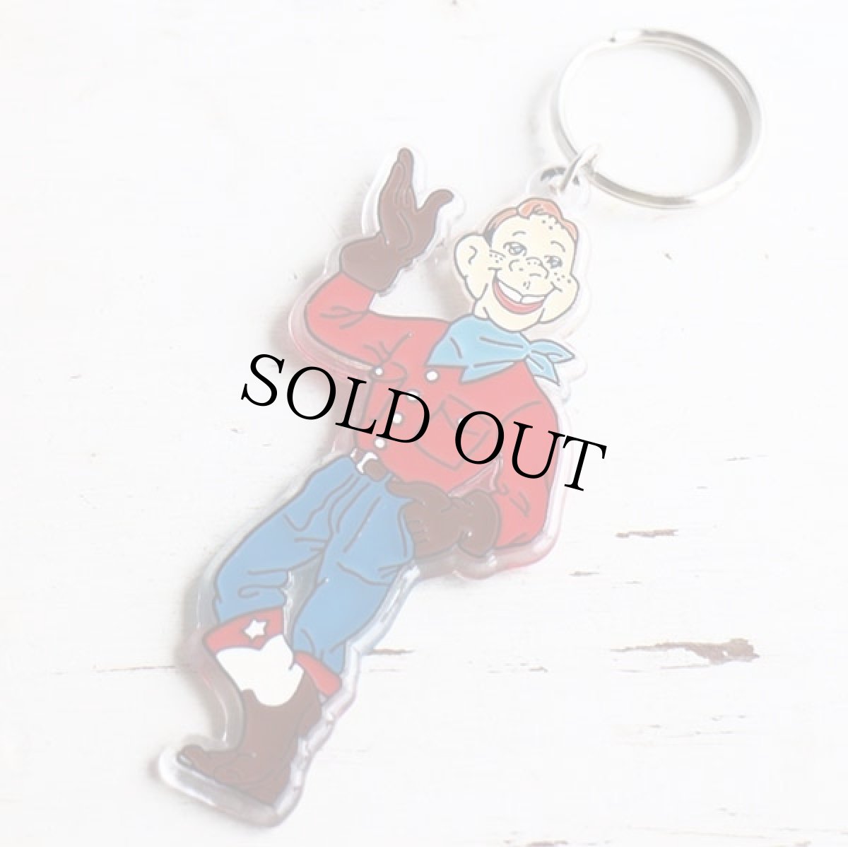 画像1: デッドストック★80s Howdy Doody ハウディードゥーディー キーホルダー★キーチェーン (1)